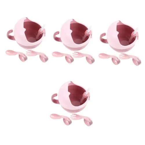 Produktbild: Abaodam 4 Sets Teller Baby Auslaufsichere Schaufelschüssel Kleinkindschalen Zum Entwöhnen Ergänzungsnahrungsbox Baby-feeder-set