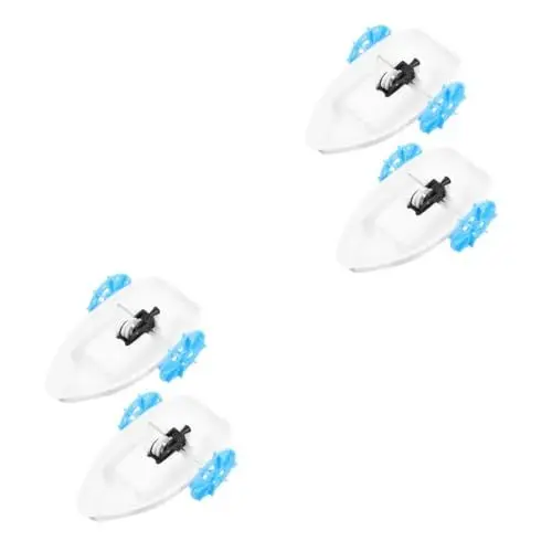 Produktbild: Abaodam 4 Sätze Raddampfer-Set Segelbootmodell Kajakboot für Kinder Bootszubehör-Set basteln für Kinder Deutsches Technikspielzeug Kajak Zubehör DIY-Schiff Segelboot selber Bauen PVC Weiß