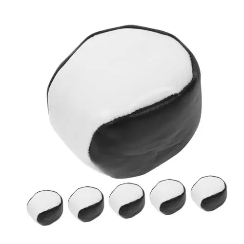 Produktbild: Abaodam 4 Sätze Sandsäcke Für Kinder Kleine Sitzsäcke Wurfspiel Sitzsack Spielrequisiten Werfen Spielvorräte Werfen Sitzsackspielzeug Werfen Kinder Sandsack Black PVC 6 Stück * 4