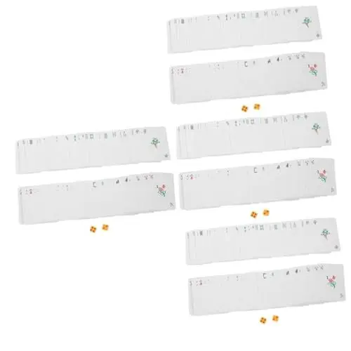 Produktbild: Abaodam 4 Sets Mahjong Poker PVC Mahjong Kartenset Mahjong Karte Reisespielzeug Mahjong Kartenspielzeug Party Mahjong Karte Tragbares Mahjong Kartenset Spielzubehör Mahjong Kartenspiel