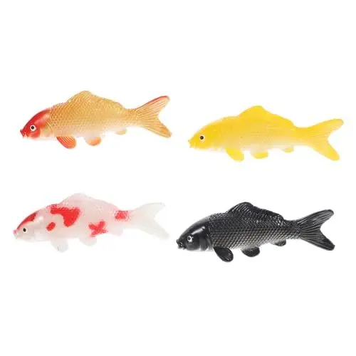 Produktbild: Abaodam Fischfigur 4 Stück Künstliche Fische Dekorative Fische für Den Tank für Zuhause Büro Aquarium-
