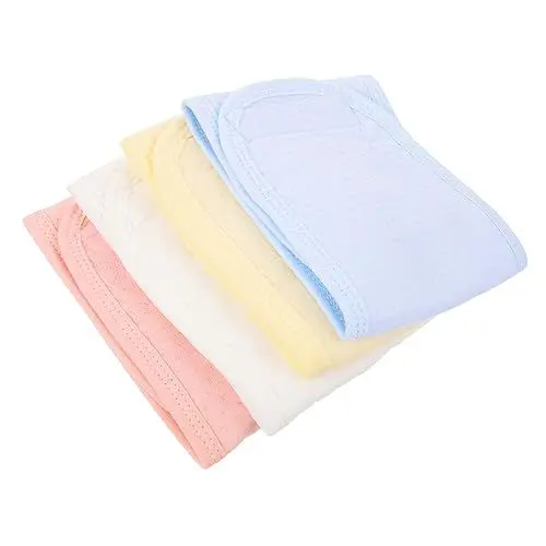 Produktbild: Abaodam 4 Stück Bauchband für Kleinkinder Bauchnabelgürtel für Neugeborene -Bauchband tragbarer Bauch halstuch halstücher Bauchschützer für Neugeborene Bauchdecke Baumwolle