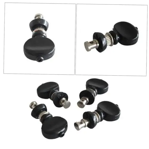 Produktbild: Abaodam 4 Stück Saiten Maschinen Tuner Köpfe Tuner Gitarrentuner Stimmgerät Für E-gitarre Gitarrenstimmer Stimmgerät Für Akustische Gitarre Ukulele-tuner Ukulele-knöpfe Silver