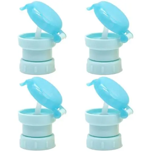 Produktbild: Abaodam 4 Stücke Kleinkind Getränke Flasche Deckel Leichte Spill Softsip Jungen Und Mädchen Flasche Toer Flasche Abdeckung Kappe