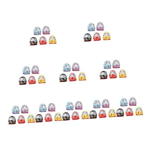 Produktbild: Abaodam 50 Stück Bodhidharma-Ornamente Geschenk Spielzeug Porzellanpuppe Einzigartig Keramik
