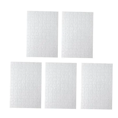 Produktbild: Abaodam 5St Leere Rätsel zeichnen Spielzeug für Kinder ineinander greifende Rätsel DIY-Puzzles für Kinder DIY Puzzle hochzeitspuzzle Malpuzzle Puzzle aus leerem Papier Leere Puzzles Weiß