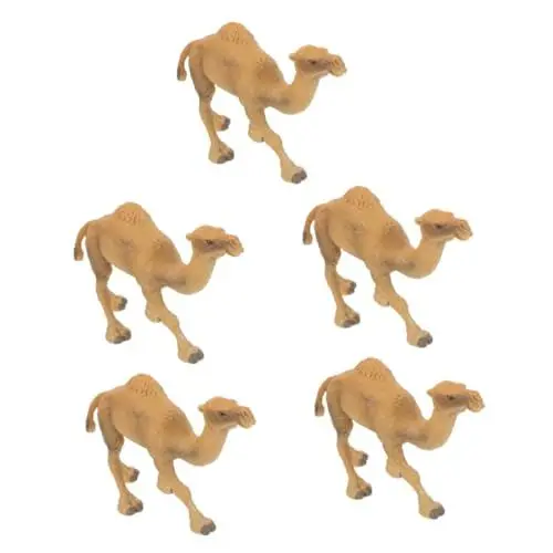 Produktbild: Abaodam 5St Simulation Kamel Modell Kamelfiguren, Spielzeug Mini-Kamelfiguren tierfiguren für Kinder camelion Spielzeug Spielzeuge Kinderspielzeug Kamel Dekor Cartoon-Kamel-Handwerk wild