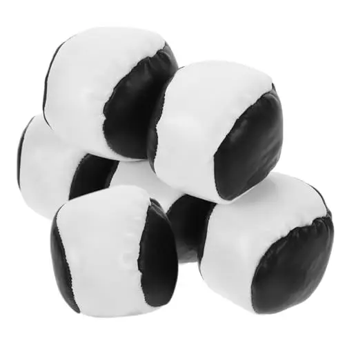Produktbild: Abaodam 5 Sätze Sandsäcke Für Kinder Outdoor-wurf-sitzsäcke Mädchen Sandsack Sitzsack Bohnensäckchen Werfen Bohnensäckchen Zum Werfen Wurfspiel Bohnen Säcke Black Schaumkeramik 6 Stück * 5