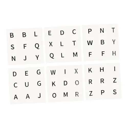 Produktbild: Abaodam 6 Blatt Hilfszubehör Zahlenpuzzle Alphabet Spielzeug Zahlenaufkleber Großer Würfelaufkleber Großer Würfelpuzzleaufkleber Großer Würfelpuzzleaufkleber PVC