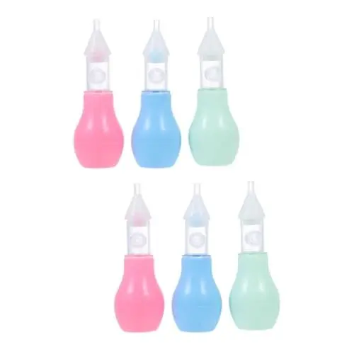 Produktbild: Abaodam 6 Stk Nasensauger gegen Reflux Saugbirne Nasenreiniger für Kinder -Entferner für Kinder -Sauger aus Silikon Anti-Reflux Saugnapf Inhalator Attraktor Baby klarer Kieselgel