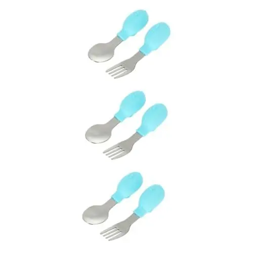 Produktbild: Abaodam 6 Stk und Löffel-Set Babyutensilien Edelstahlbesteck -Kit kindergeschirrsets kinderbesteck Essgeschirr für Babys ergänzendes Speisegeschirr Ergänzendes Essen Löffel
