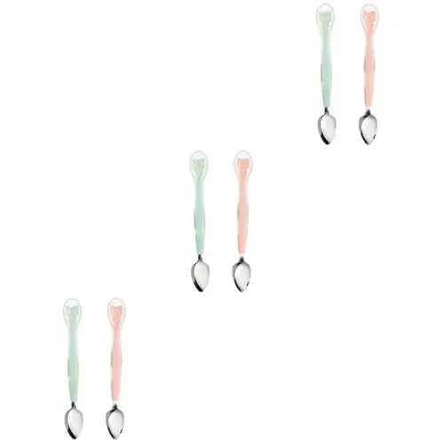 Produktbild: Abaodam 6 Stück Löffel Für Babyfrüchte Löffel Für Neugeborene Zwillinge Kinderwagen Kleinkindgeschirr Schaberlöffel Babyfruchtstampfer Löffel Löffel Futterlöffel