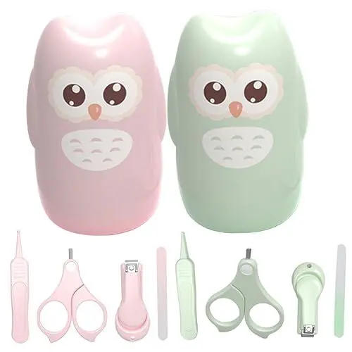 Produktbild: ibasenice 8 Sätze Baby Nagel Nagelschere für Kleinkinder Nagelfeilen Kinderschere Nagelset für Kleinkinder Babynagelset neugeboren Maniküre Nagelknipser süße Kiste einstellen Entstörung Abs