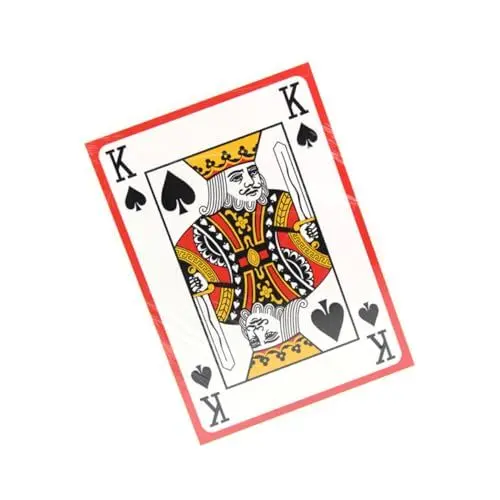 Produktbild: Abaodam A4 Große Pokerkarten 9X Normale Größe Jumbo Karten für Spiele Abend Home Office Bar Spielkarten Set