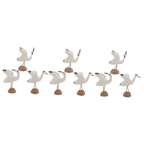Produktbild: Abaodam 9stücke Teiliges Miniatur Bonsai Gartenmöbel wasserdichte Keramik Ornamente Für Mini Landschaft Und Sukkulentendekoration Zufälliger Stil Mit Weißer Figur