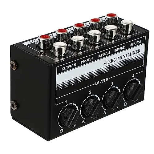 Produktbild: Abaodam Stereo Mini Audio Mixer 4 Passive Mixer Handheld Dj Controller