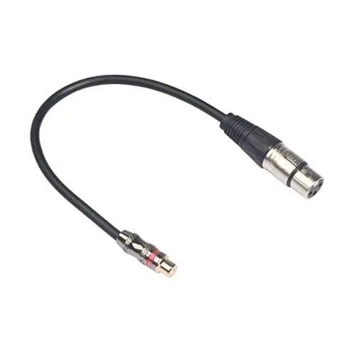 Produktbild: Abaodam Audioverbindungskabel für Lautsprecher Stecker-zu-Stecker-Stereo-Audiokabel Audioverbindungskabel für Verstärker rca cables lautsprecher kabel Adapter Cinch-Buchse auf XLR-Buchse