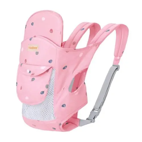Produktbild: Abaodam Babytrage kindergurt kindertrage rücken Bauchtrage babysling neugeborene trage Kindertragerucksäcke Kleinkindertrage Netztragegurt für Babys Rucksack Zhaoqing reine Baumwolle Rosa
