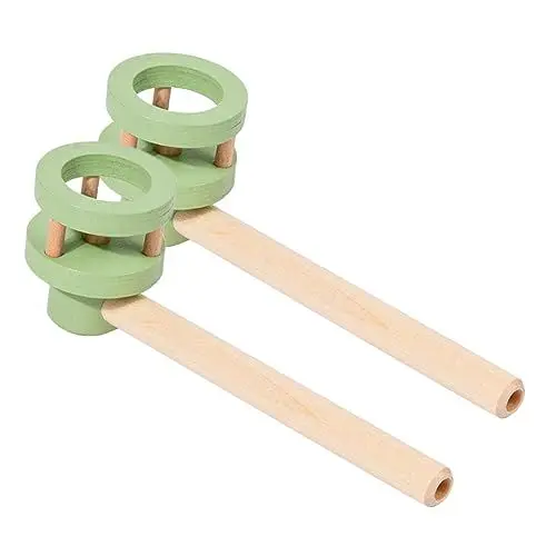 Produktbild: Abaodam Ballbalancierende Blasspiele Bläst Ball Partybevorzugung Schwebendes Spiel Weht Blasrohr Spielzeug Tragbare Spielkonsole Balancierendes Ballspiel Luft Pusten Holz Kind