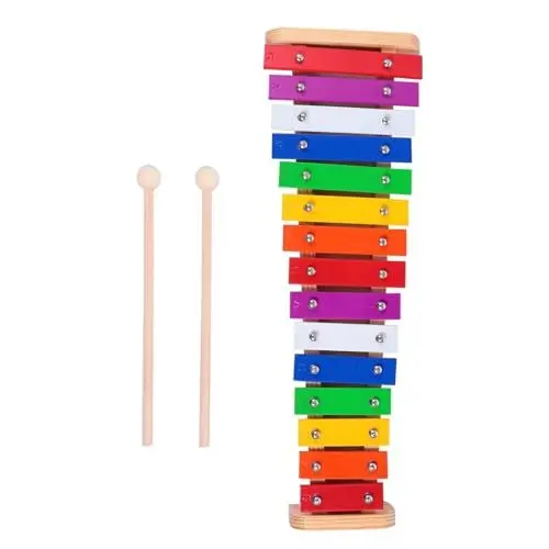 Produktbild: Abaodam Buntes Xylophon Für Kleinkinder Mit Stäben Musikalisches Zur Der Kreativität Und Motorik Ab 1 Jahr Umweltfreundliches Material Stabil Und Sicher