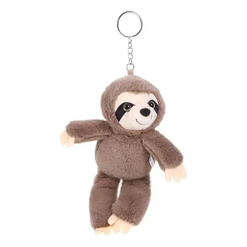 Produktbild: Abaodam Faultier Schlüsselanhänger Schlüsselanhänger Gefüllter Faultier Anhänger Plüsch Schlüsselanhänger Charm Rucksack Hängendes Faultier Plüsch Faultier Ornament Ausgestopfte