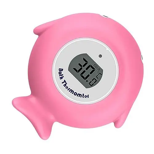 Produktbild: Abaodam Fischthermometer Neugeborenes Bad Badeutensilien Für Kleinkinder Bad Schwimmend Wasserthermometer Thermometer Spielzeug Babybadtemperatur Rosa