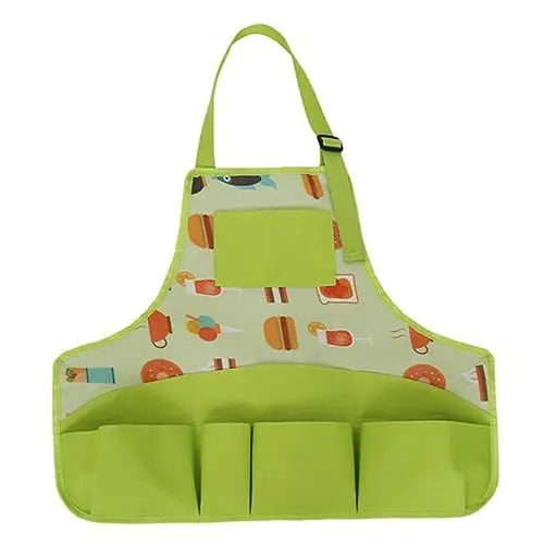 Produktbild: Abaodam Gartengeräte Schürze Kochschürze Gartengeräteschürze Kinder malen Schürze Serverschürze malschürze für kinder Kinder-Malschürze Kinderschürze Gartenbackschürze Oxford-Stoff Green