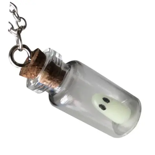 Produktbild: Abaodam Halloween-glow-in-the-dark-geister-halskette Miniflaschen Mit Retro-halskette Schicke Halskette Für Frauen Halskettenanhänger Halsketten Mit Kleinen Flaschen Glas