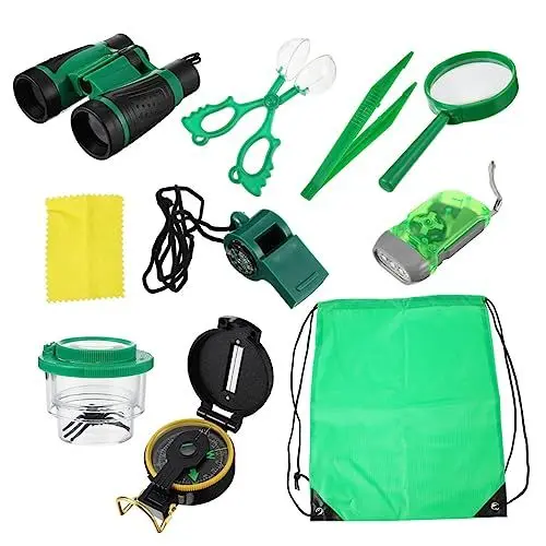 Produktbild: Abaodam Insektenbeobachtungsspielzeug Outdoor-Abenteuerset für Kinder Kinderspielzeug Binoculars for ferngläser für Kinder Kinder-Explorer-Ausrüstung Campingspielzeug für Kleinkinder