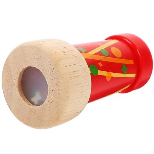Produktbild: Abaodam Kaleidoskop Piraten-Teleskop-Requisite Spekulumspielzeug Fernrohr Spielzeuge pädagogisches Spielzeug Party-Spielzeug Kinderpreise klassisch Geschenk Spiegel Eltern-Kind hölzern rot
