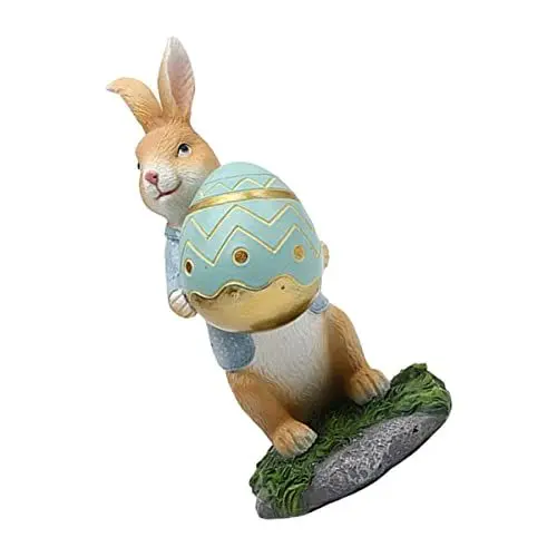 Produktbild: Abaodam Kaninchen-verzierung Kids Toys Esserhasen-Dekoration Hase Mit Karotten-Statue Land-Statue Osterfiguren Bade Spielsachen Tierspielset Tierstatue Schreibtisch Kind Duschkopf Harz