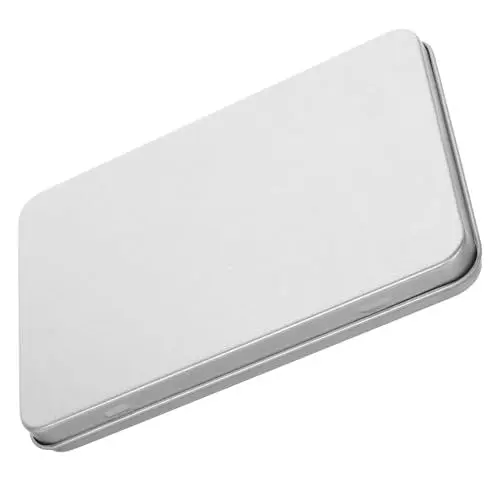 Produktbild: Abaodam Karten Blechbox Karten Mini Balsamhalter Aufbewahrungsbox Für Spielkarten Dosen Zusammenklappbarer Deckel Kleine Weißblechdose Baseball Karten Aufbewahrung Baseball
