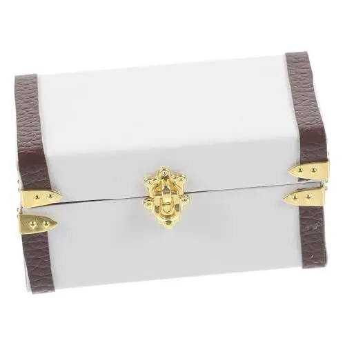 Produktbild: Abaodam Realistischer Mini-Koffer: Mini- -gepäckkoffer Im Maßstab 1:12 Pu-holzmaterial Puppenhaus- Reisekoffer Für Mädchen