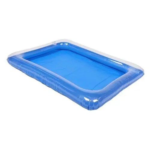 Produktbild: Abaodam Kinderbecken Kinder wasserspielzeug kinderpool wasserspielzeug für Kinder Angelteich Wasserbecken Babybecken Sommer fischteich Kleiner aufblasbarer Pool PVC Sky-Blue