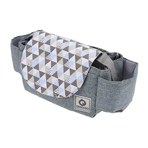 Produktbild: Abaodam Kinderwagen Tasche Kinderwagenzubehör Windeltaschen Kinderwagen Kleinkind Kinderwagen-Organizer Autos Für Kinderwagen Organizer Kinderwagen-wickeltasche Handtasche Nylon Grey