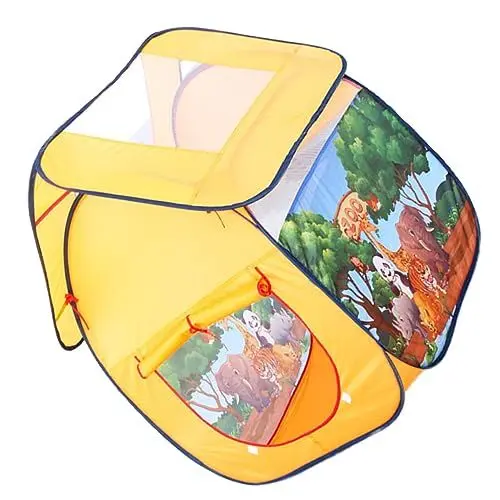 Produktbild: Abaodam Kinderzelt Innenzelt Für Kinder Spielzelte Für Kinder Ballspielzelt Spielhaus Spielzelt Für Klettergerüste Spielzelt Vorgeben Bällebad Spielzelt Kinder Grube Stoff Yellow
