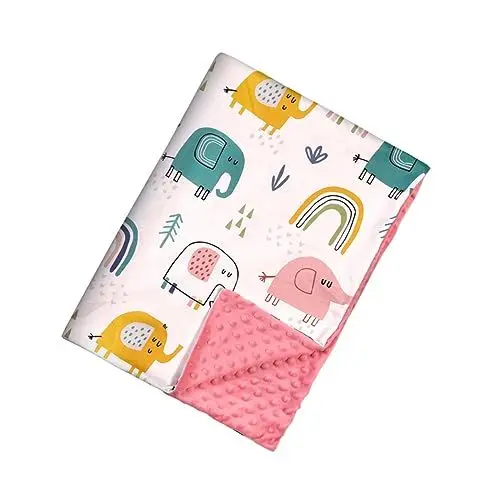 Produktbild: Abaodam Kuscheldecke Babydecken Für Mädchen Decken Für Kinderzimmer Babydecken Decke Mit Gepunkteter Rückseite Kinderbettdecke Kleinkinddecke Überwurfdecke Für Mädchen