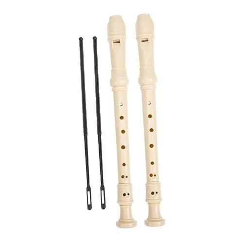Produktbild: Abaodam Lernspielzeug 4 Sätze hohe Flöte Sopran Diskant Blockflöte Sopranino Spielzeug Musikinstrumente Blasinstrument üben Kinder 8-Loch Klarinette Haupt Student Abs