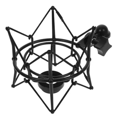 Produktbild: Abaodam Mikrofon Stoßfest Halterung Metall Halterung Ständer Mic Spinne Suspension Für Kondensator