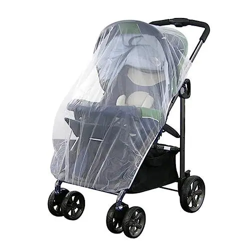 Produktbild: Abaodam Mückennetz Baby Bettvorhang Falten Weiß