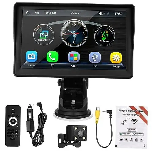 Produktbild: Abaodam Musikspieler -Musik-Player Rückfahrkamera Für Autos Kunststoff-Auto Mp5-Player Fernbedienung Auto-Backup-Kamera Medien-Stereo-Receiver Auto-Stereo-Auto-Rückfahrkamera Hinten Der