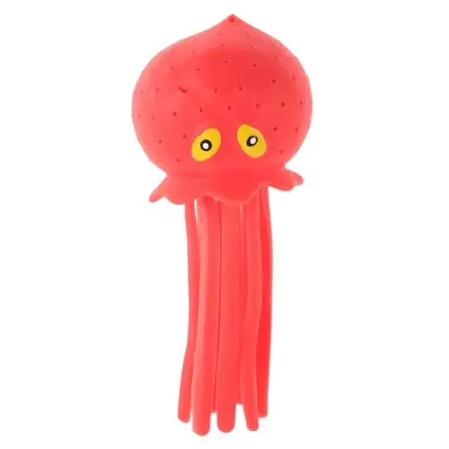 Produktbild: Abaodam Oktopus-Wasserball Gummi-Badespielzeug Für Kinder Sensorisches Stressabbau-Poolspielzeug Für Kinder Jungen Und Mädchen Goodie-Bag-Füller Rot