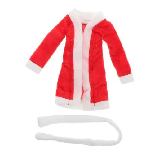 Produktbild: Abaodam Puppenbademantel Weihnachtsmann-Kleidung Für Santa Kostüm Elfenpuppenkleidung Weihnachtselfenkleid Elfen-urlaubsbekleidung Weihnachtselfen-puppenkleidung Elfen-Pyjama Stoff