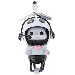 Produktbild: Abaodam Katze Fahrrad Bell Katze mit Propeller Helm Fahrradglocke Fahrradklingel Kinder Tier Nett Klingel Fahrradglocke Dekorationen für Auto Fahrrad