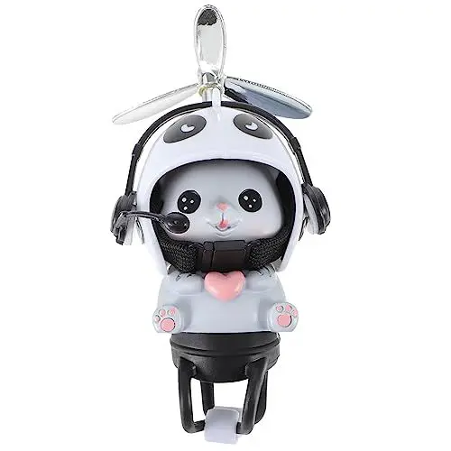 Produktbild: Abaodam Katze Fahrrad Bell Katze mit Propeller Helm Fahrradglocke Fahrradklingel Kinder Tier Nett Klingel Fahrradglocke Dekorationen für Auto Fahrrad