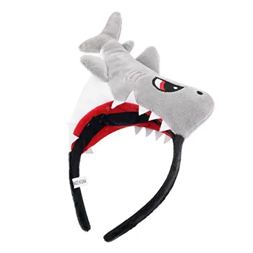 Produktbild: Abaodam Stirnband Kinderkostüme Cosplay Kostüm Kostüme Für Kinder Hut Hai Kostüm Erwachsener Fisch Halloween Kostüm Rollenspiel Outfits Kostüm Für Kinder Hai Kostüm Zubehör Grauer Stoff