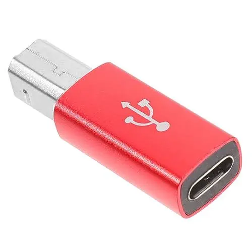 Produktbild: Abaodam -c-auf-usb-adapter Rechtwinkliger Adapter Usb Auf C Fester Sitz Metallgehäuse Leicht Für Drucker Laptops Audiogeräte