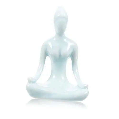 Produktbild: Abaodam Yoga Statue Aus Keramik Zen Figurine Yoga Stilvolles Deko-Element Für Schlafzimmer Als Für Meditationsliebhaber