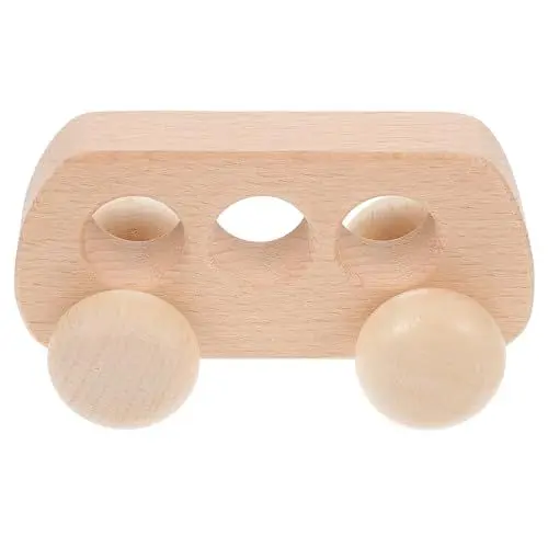 Produktbild: Abaodam holzspielzeug spielzeughandys für Babys Puzzle spielzeugauto - Handgemachtes Holzspielzeug für Babyautos greifen nach Auto Holz Auto hölzern