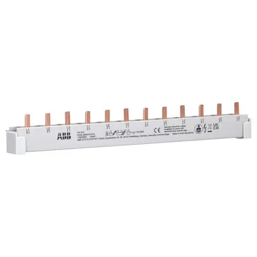 Produktbild: ABB 2 Stück PS3/12 3-Phasen-Sammelschiene 2CDL230001R1012